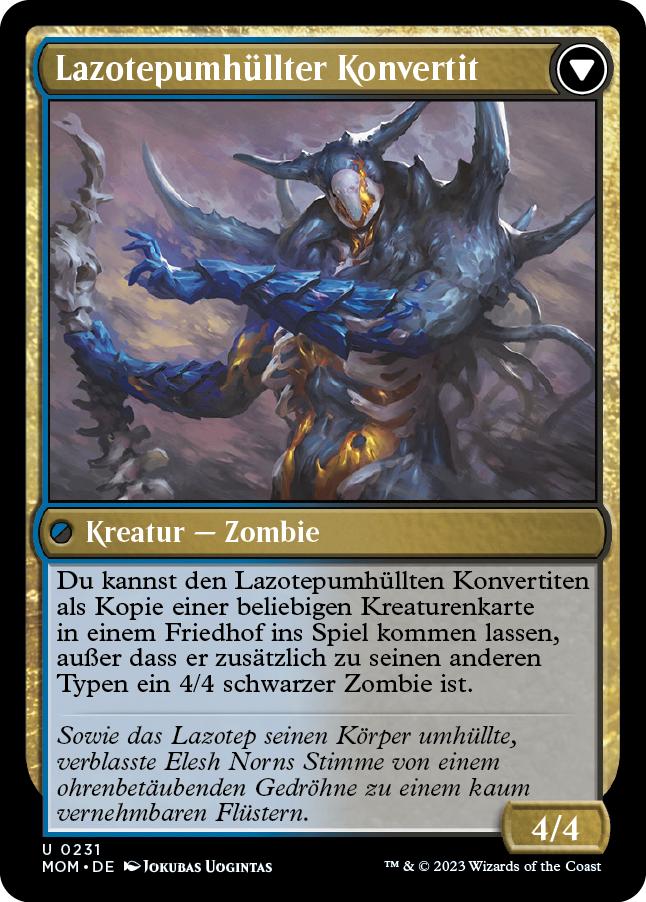 Lazotepumhüllter Konvertit