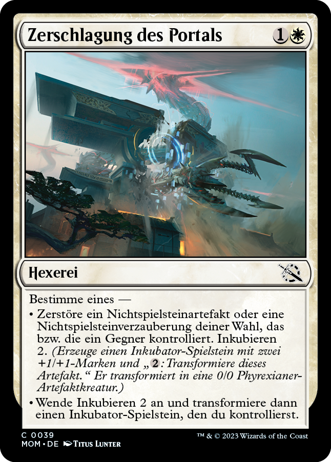 Zerschlagung des Portals