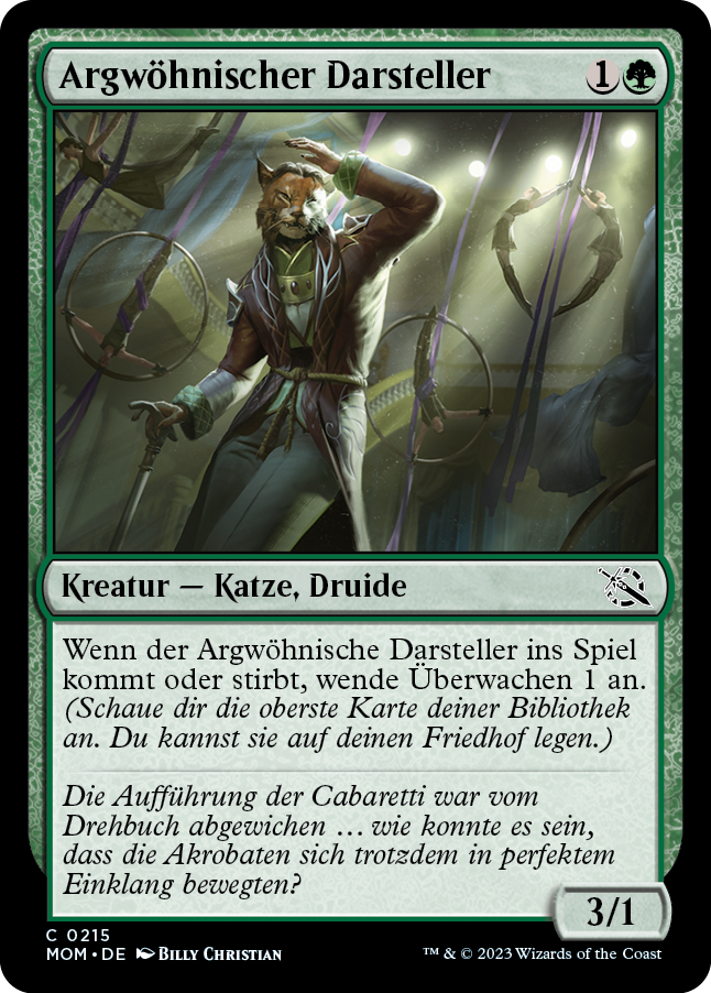 Argwöhnischer Darsteller