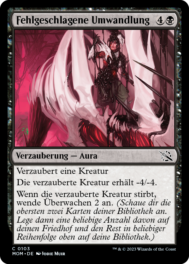 Fehlgeschlagene Umwandlung